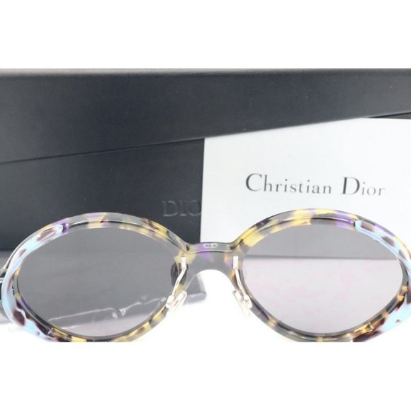 New Christian Dior Umbrage 0X8TW Round Havana Sunglasses Grey Green Mirror Lens- - Picture 6 of 11